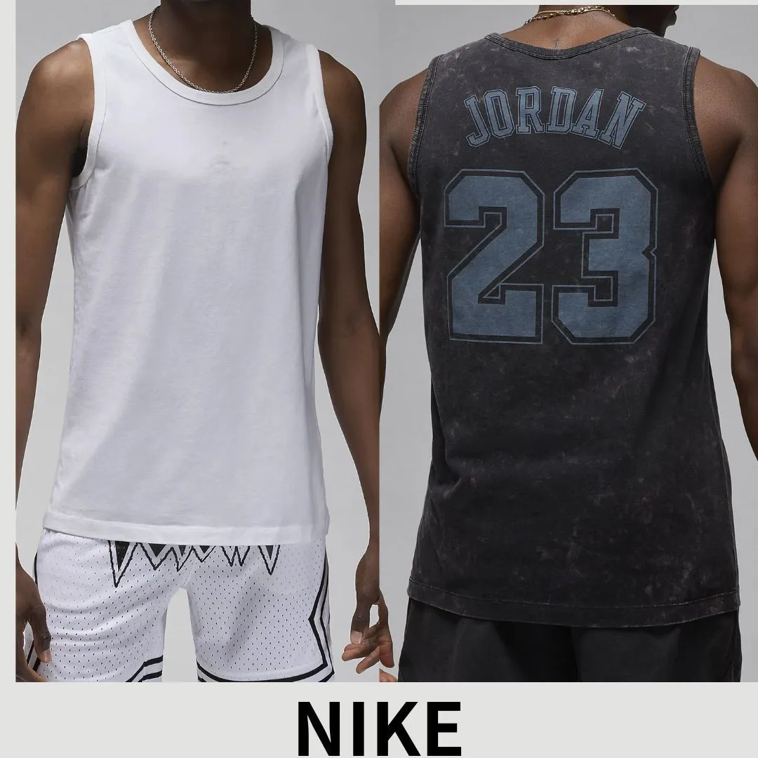 Nike Unisex Street Style Collaboration Cotton Logo Tanks