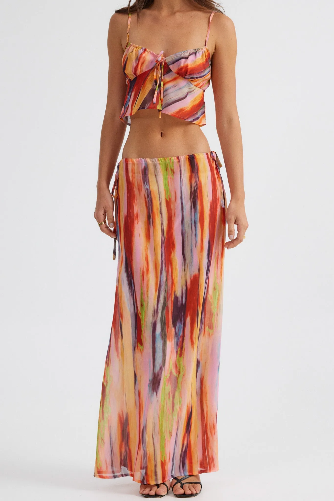 Printed Maxi Skirt - St Barts