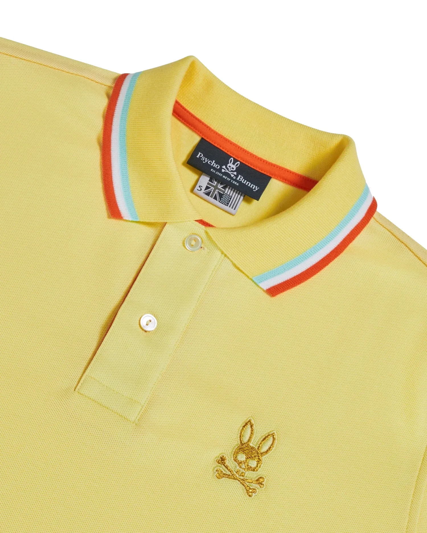 Psycho Bunny St Barts Polo for Men in Lemon Ice