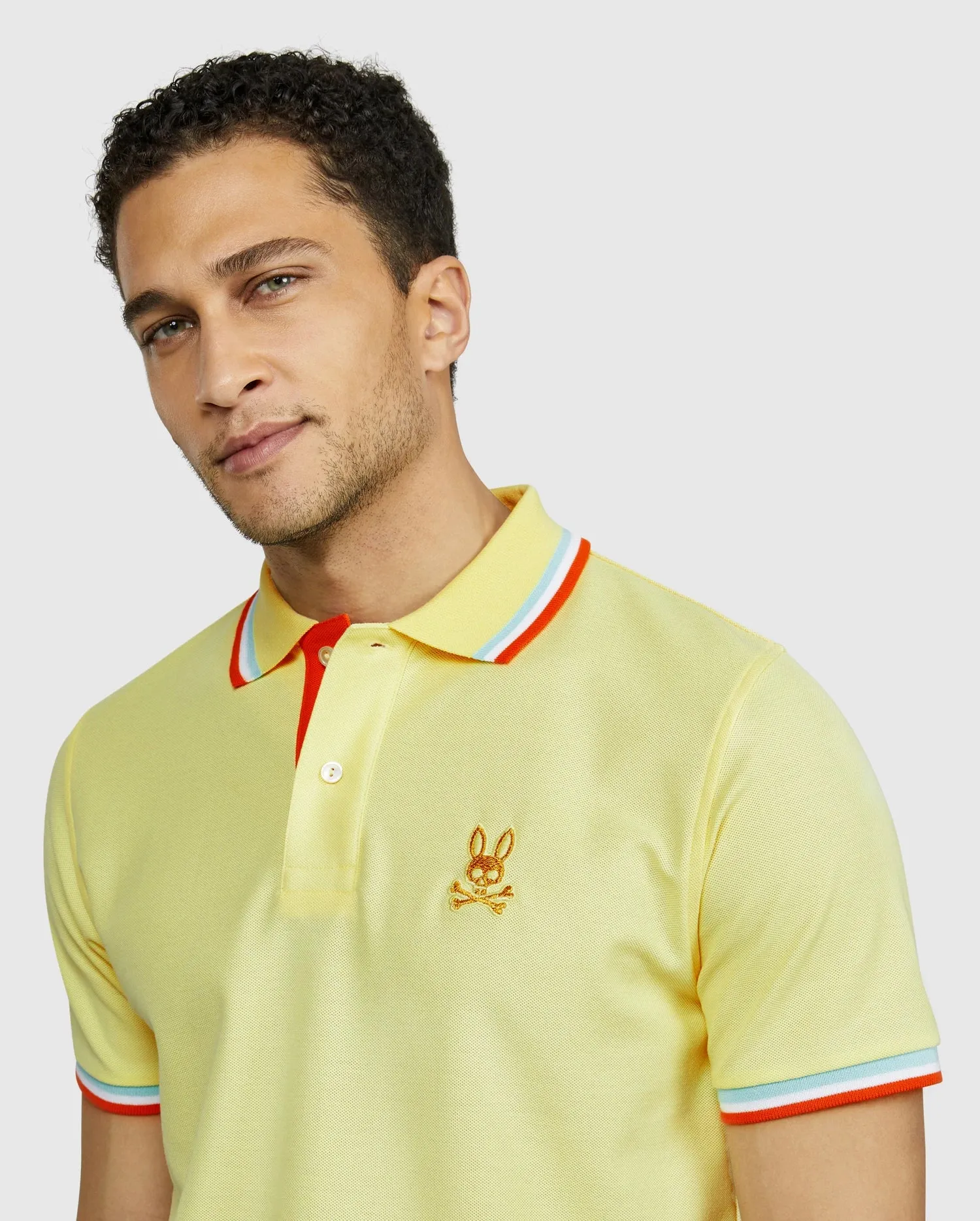 Psycho Bunny St Barts Polo for Men in Lemon Ice