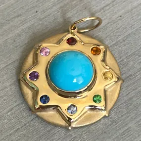 RAINBOW BOHEME LOTUS MEDALLION