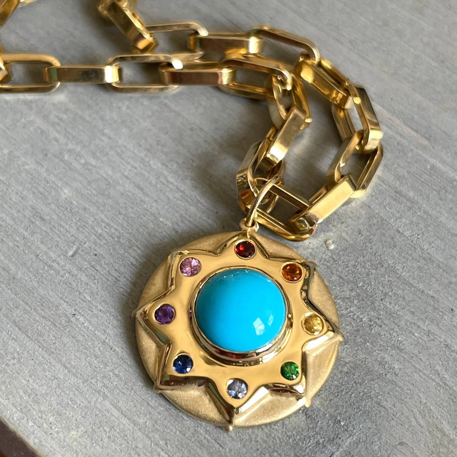 RAINBOW BOHEME LOTUS MEDALLION