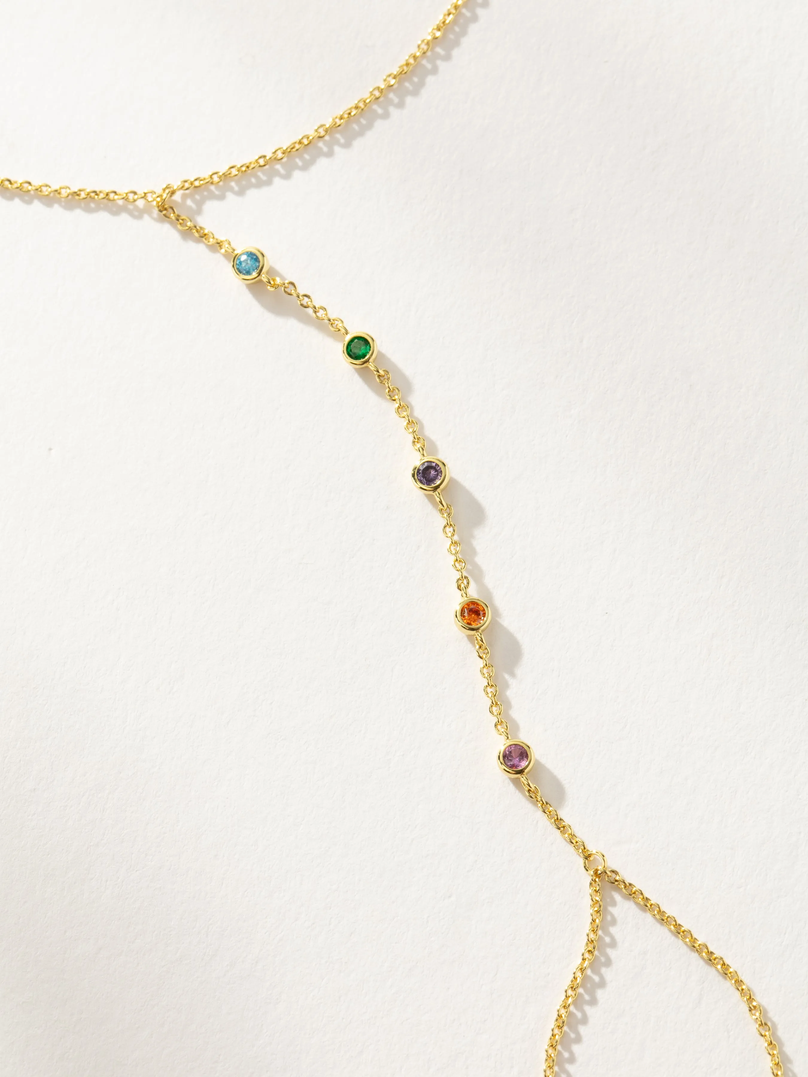 Rainbow Gem Hand Chain