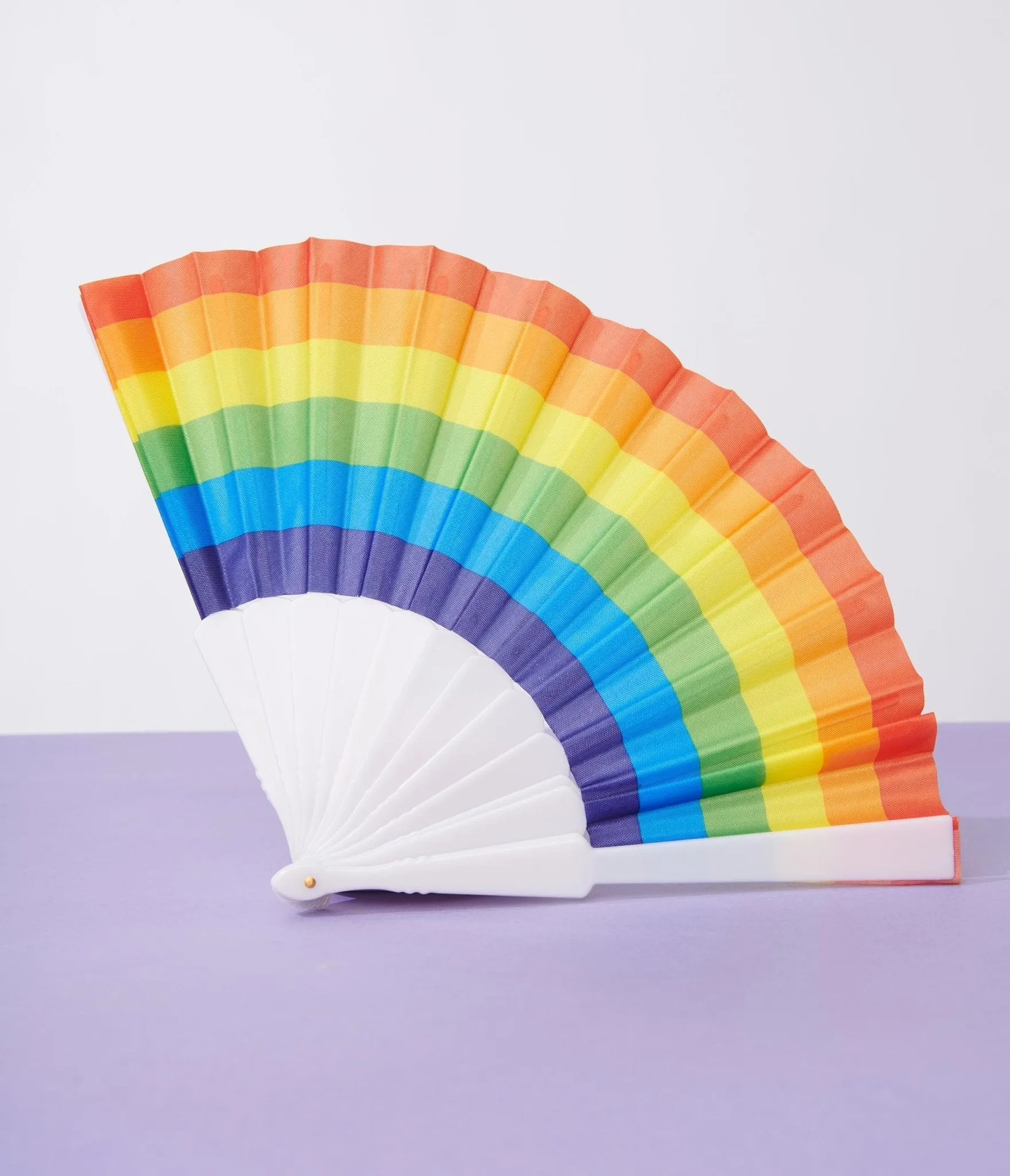 Rainbow Hand Fan: Vibrantly Colored and Portable Cooling Tool