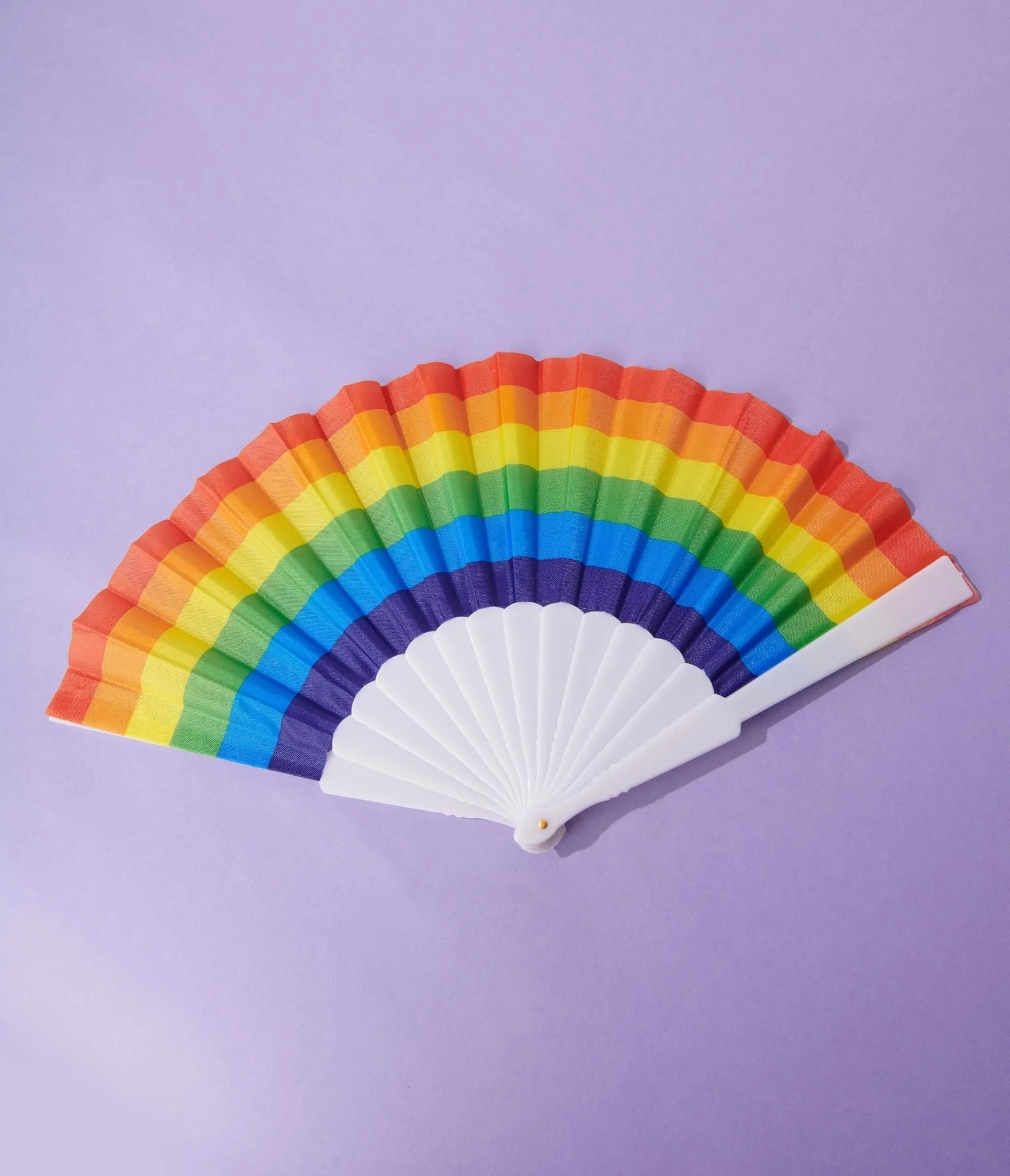 Rainbow Hand Fan: Vibrantly Colored and Portable Cooling Tool