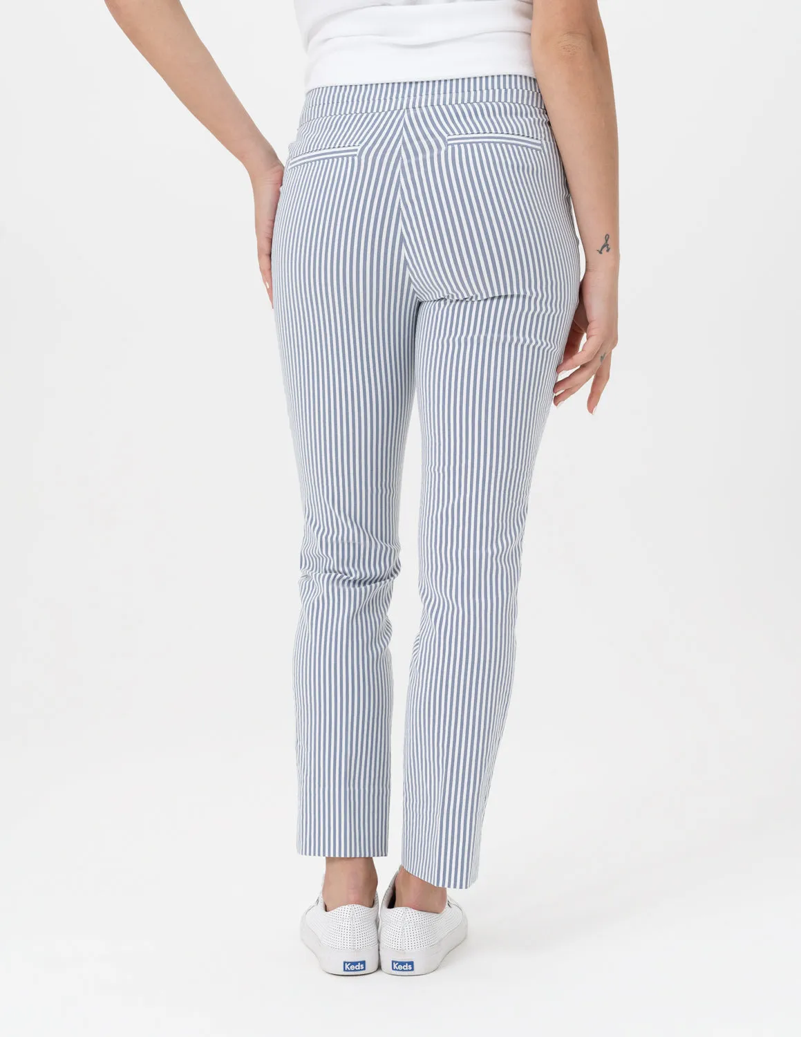 Renuar pant 1542, seersucker ankle length