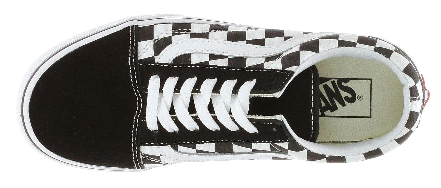 shoes Vans Old Skool Platform - Checkerboard/Black/True White