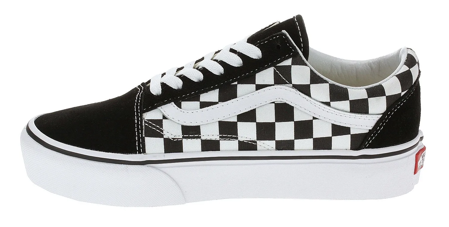 shoes Vans Old Skool Platform - Checkerboard/Black/True White