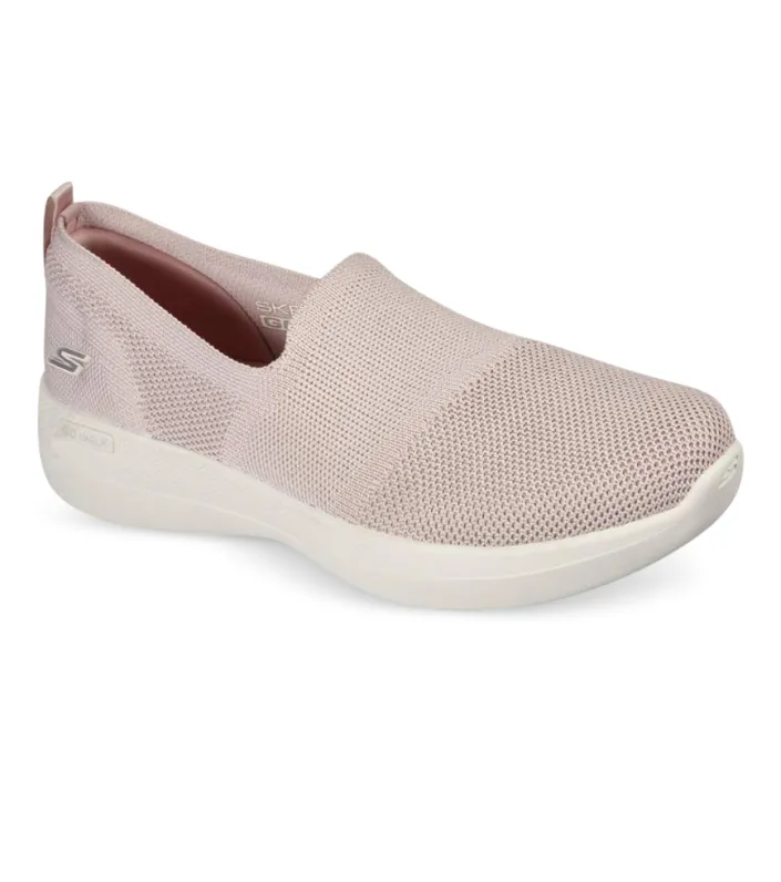 skechers go walk deluxe womens light pink