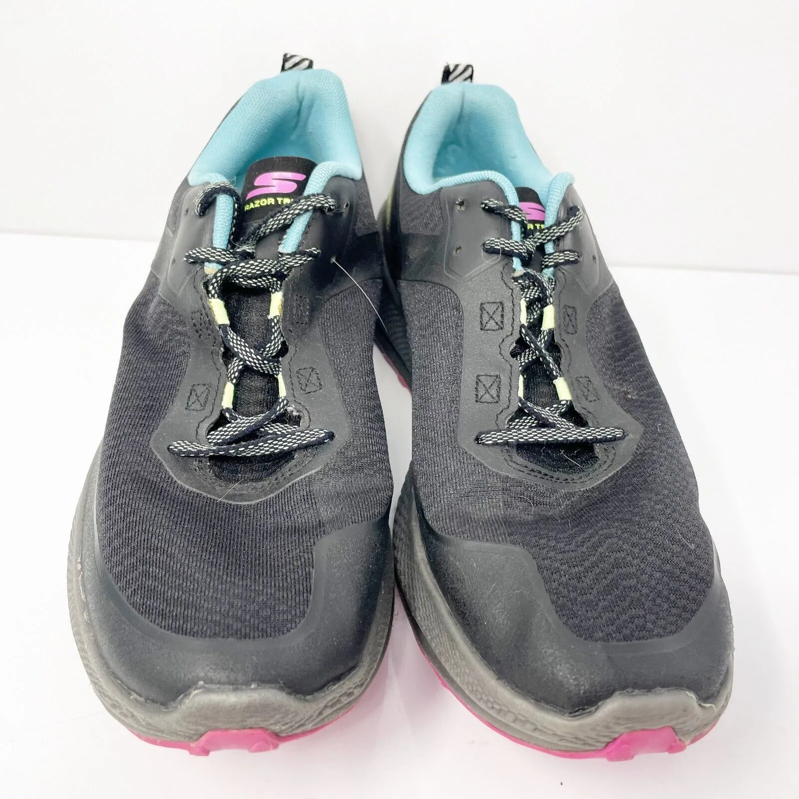 Skechers Womens Go Run Razor TRL 2 172077 Black Running Shoes Sneakers Size 10