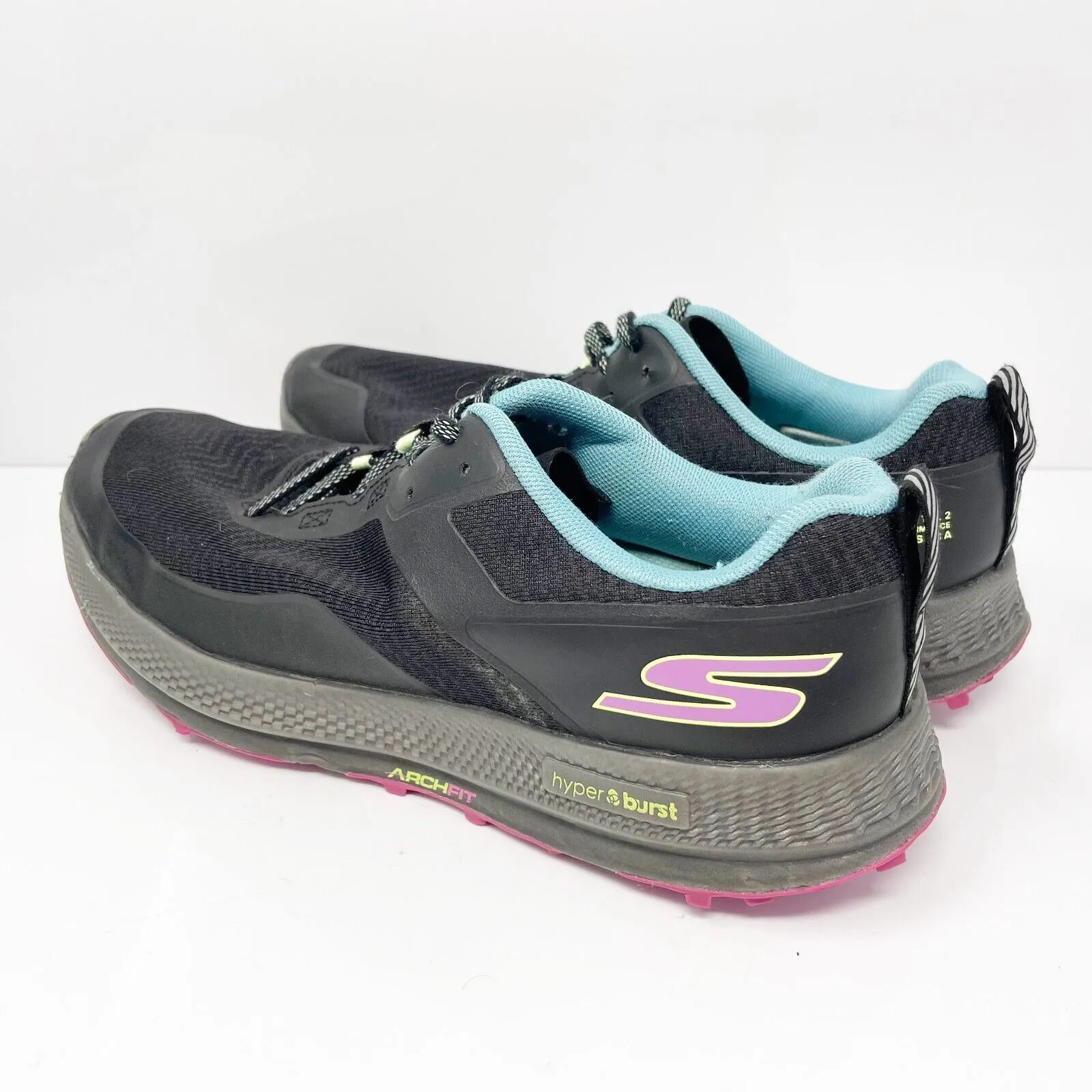 Skechers Womens Go Run Razor TRL 2 172077 Black Running Shoes Sneakers Size 10