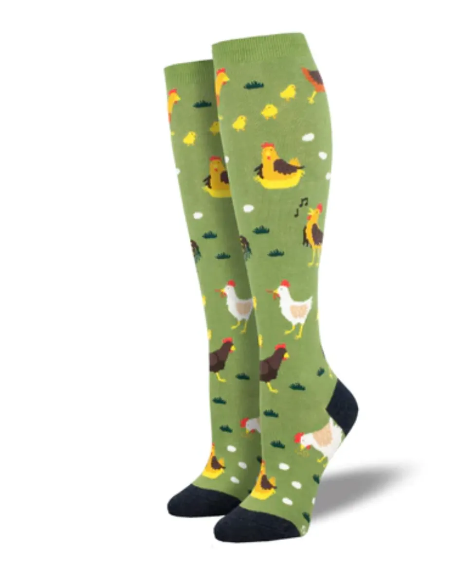 Socksmith graphic  cotton knee high, women's sizing