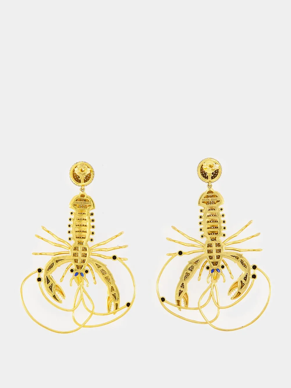 St. Barts Blue Lobster Earrings