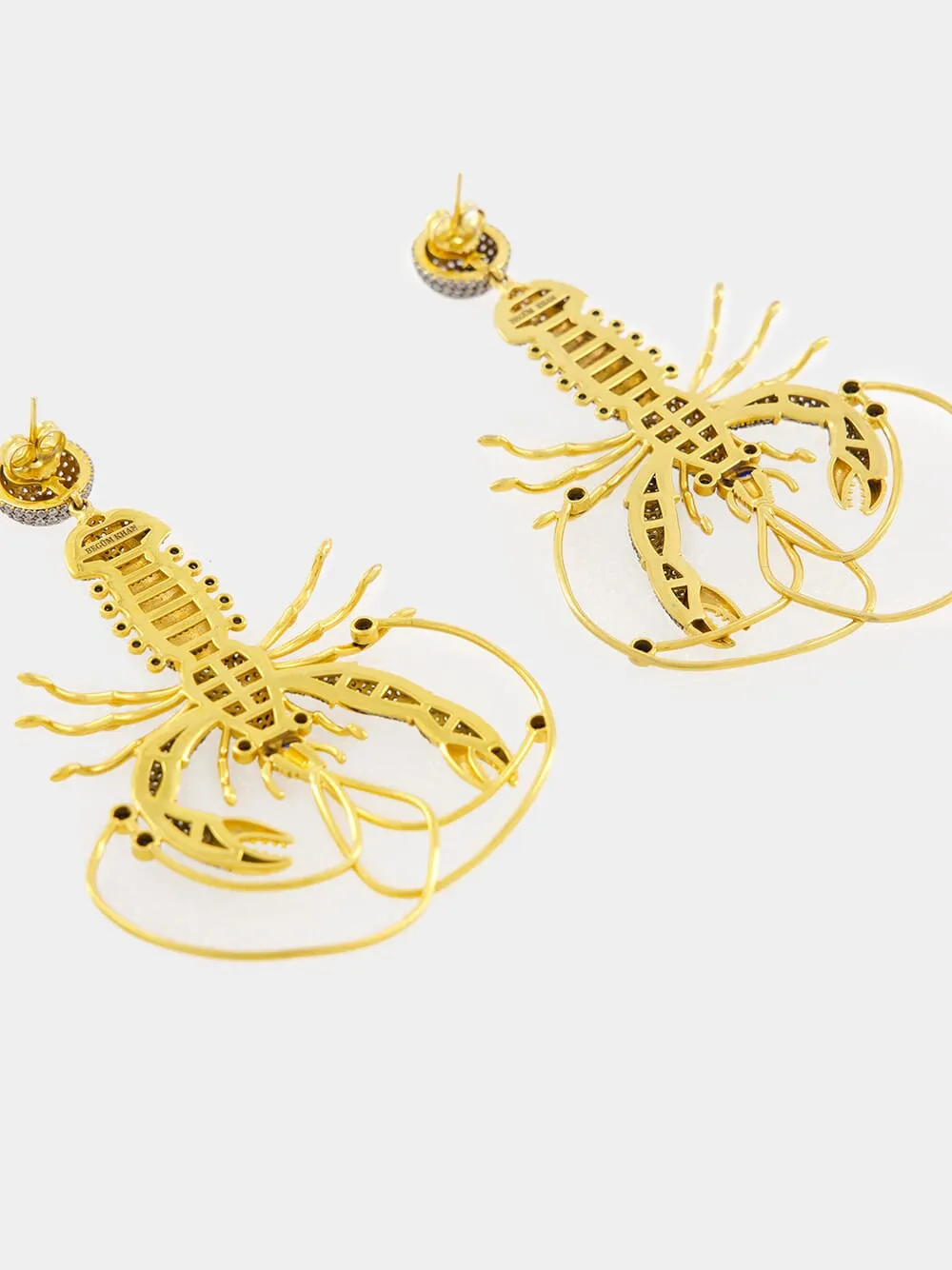 St. Barts Blue Lobster Earrings