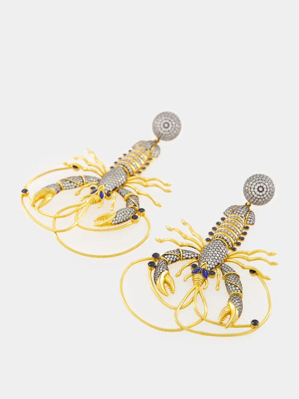 St. Barts Blue Lobster Earrings