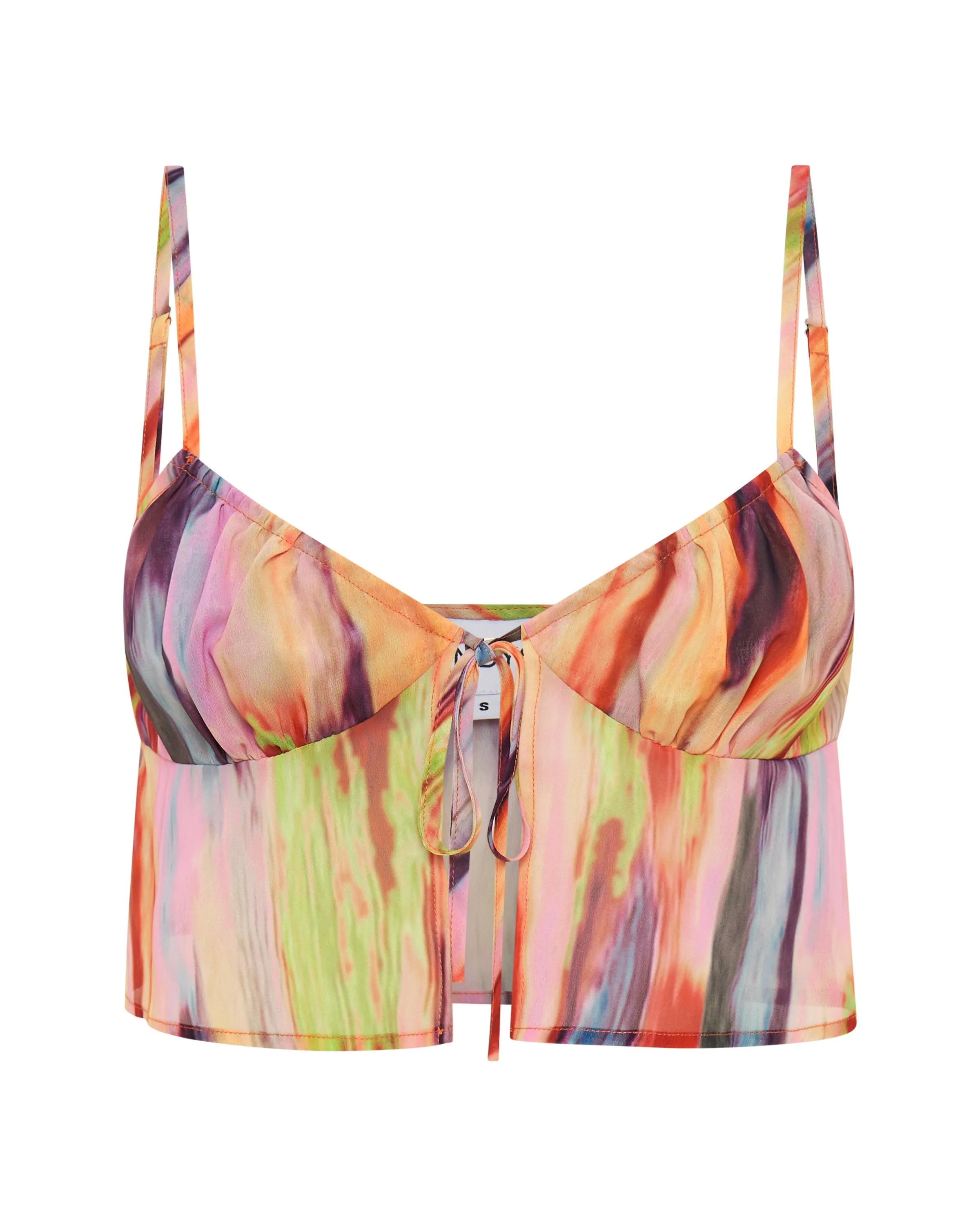 St Barts Tie Up Cami - Printed