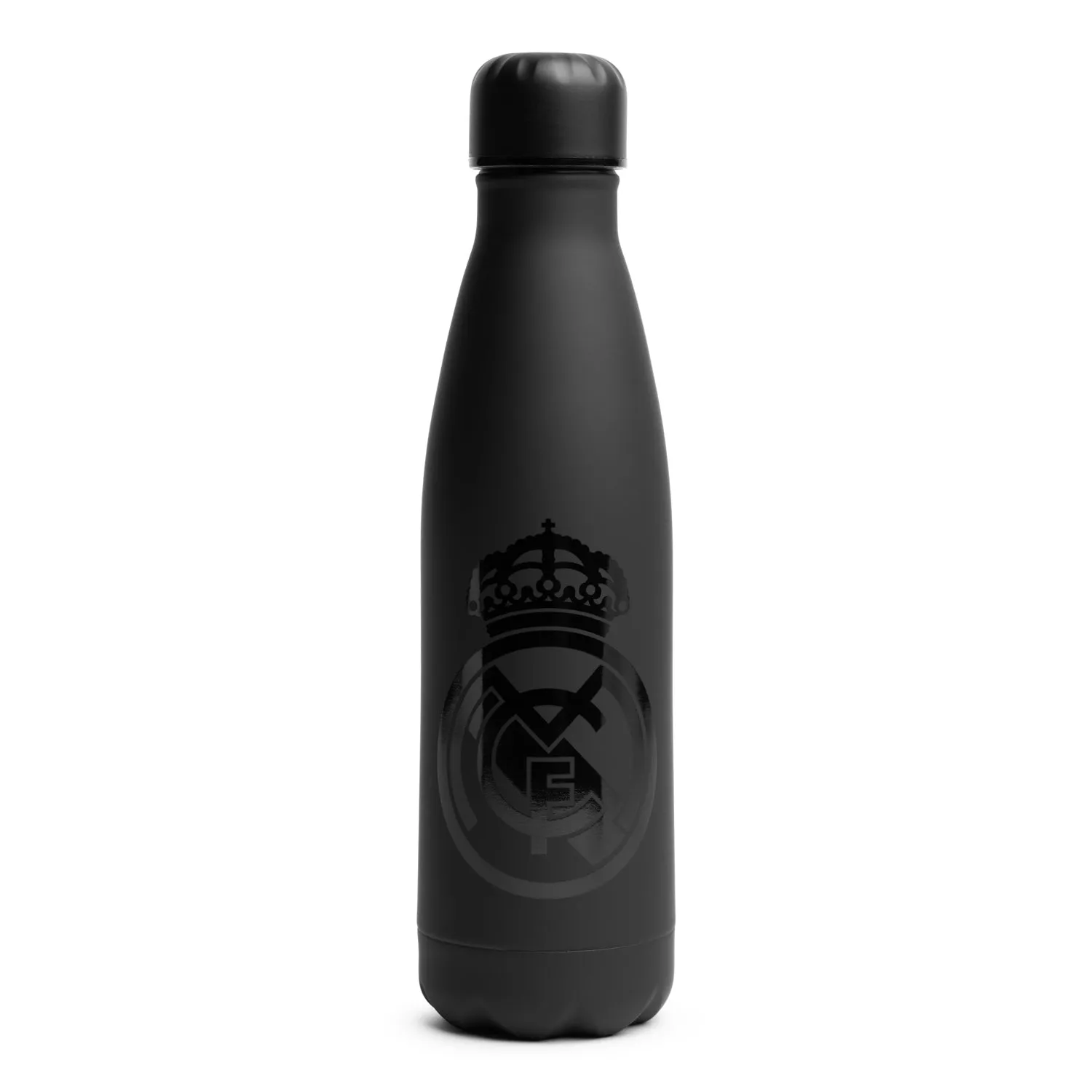 Stainless Steel 500ml Double Wall Rubberized Black Touch Bottle