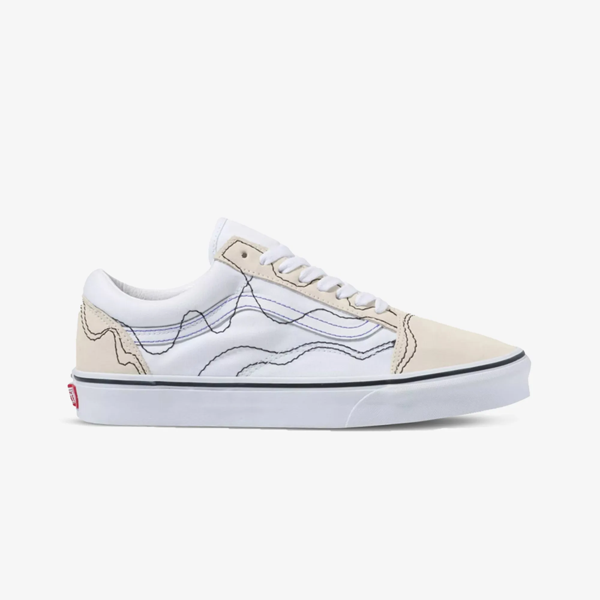 Stitch Warp Old Skool True White Black - Buy Now