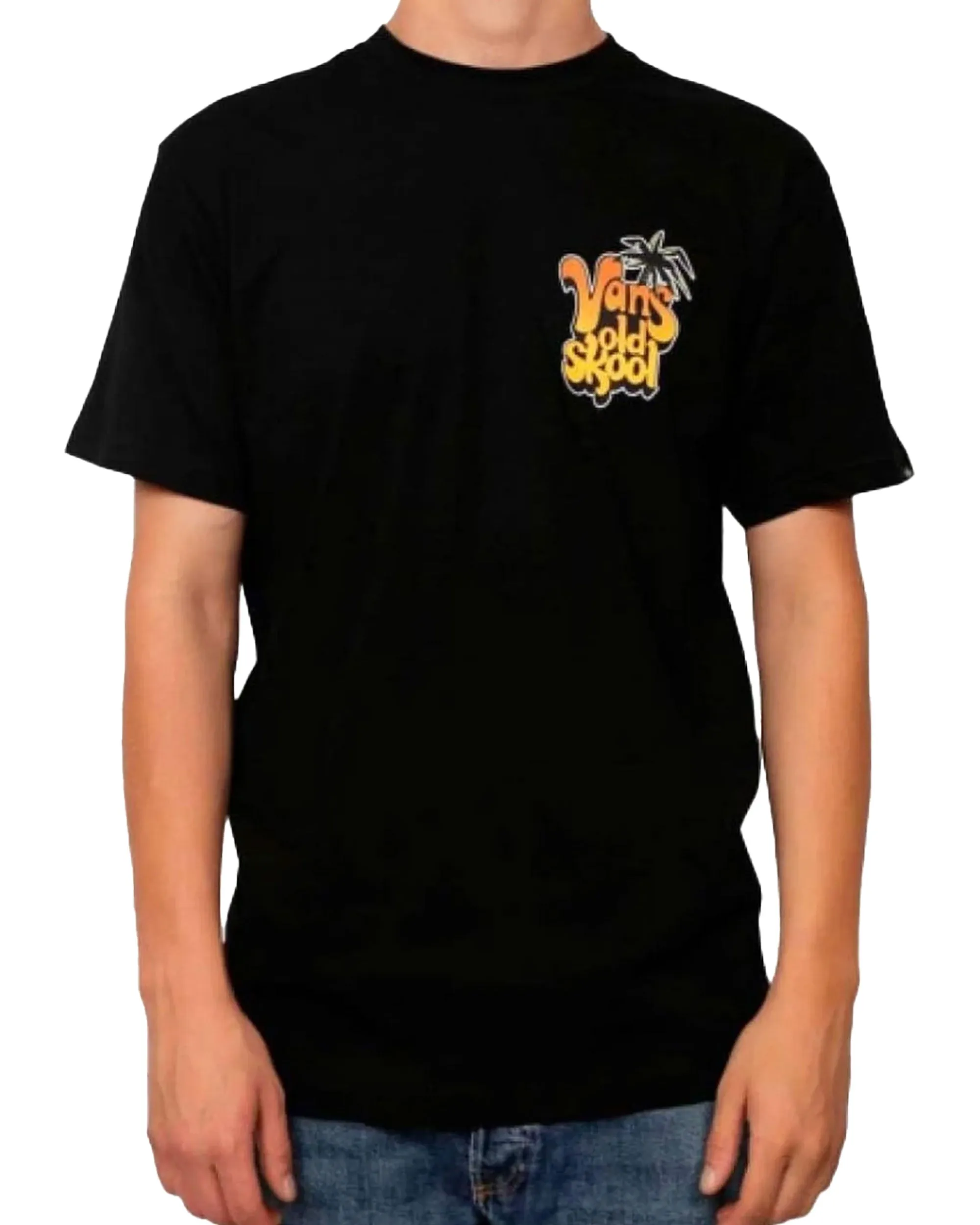 T-Shirt Men's Vans Paradise Palm Short Sleeve Black