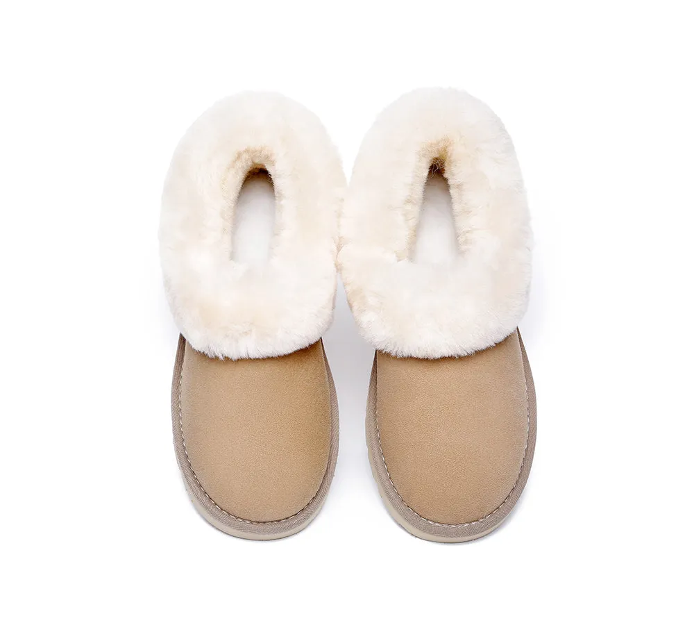 TARRAMARRA Sheepskin Slippers for Women - Clarrie: Two-Way Wear