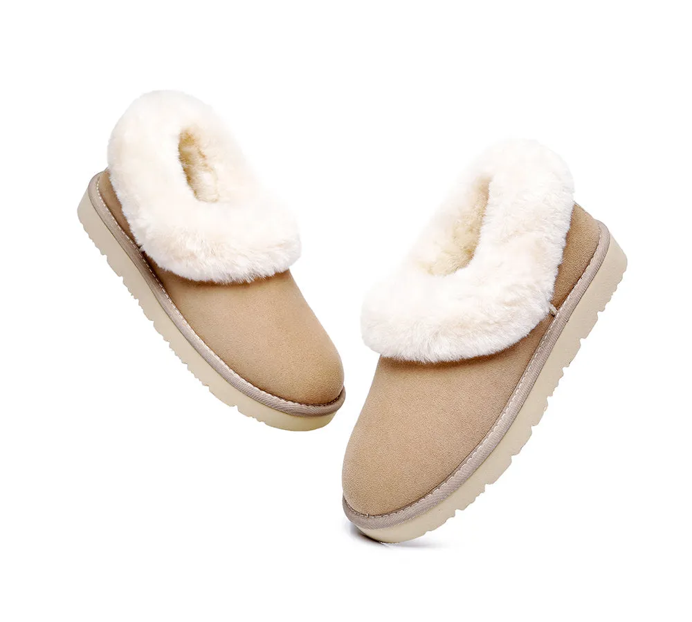 TARRAMARRA Sheepskin Slippers for Women - Clarrie: Two-Way Wear