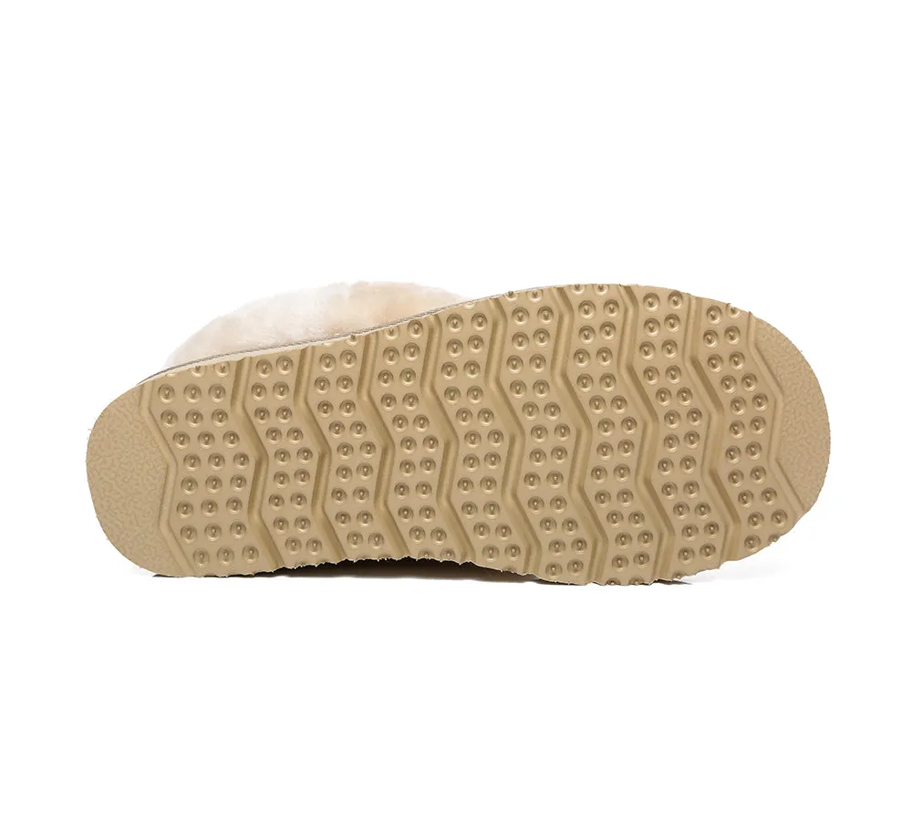 TARRAMARRA Sheepskin Slippers for Women - Clarrie: Two-Way Wear