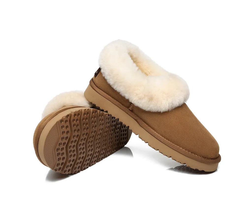 TARRAMARRA Sheepskin Slippers for Women - Clarrie: Two-Way Wear