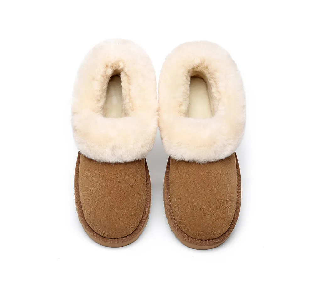 TARRAMARRA Sheepskin Slippers for Women - Clarrie: Two-Way Wear