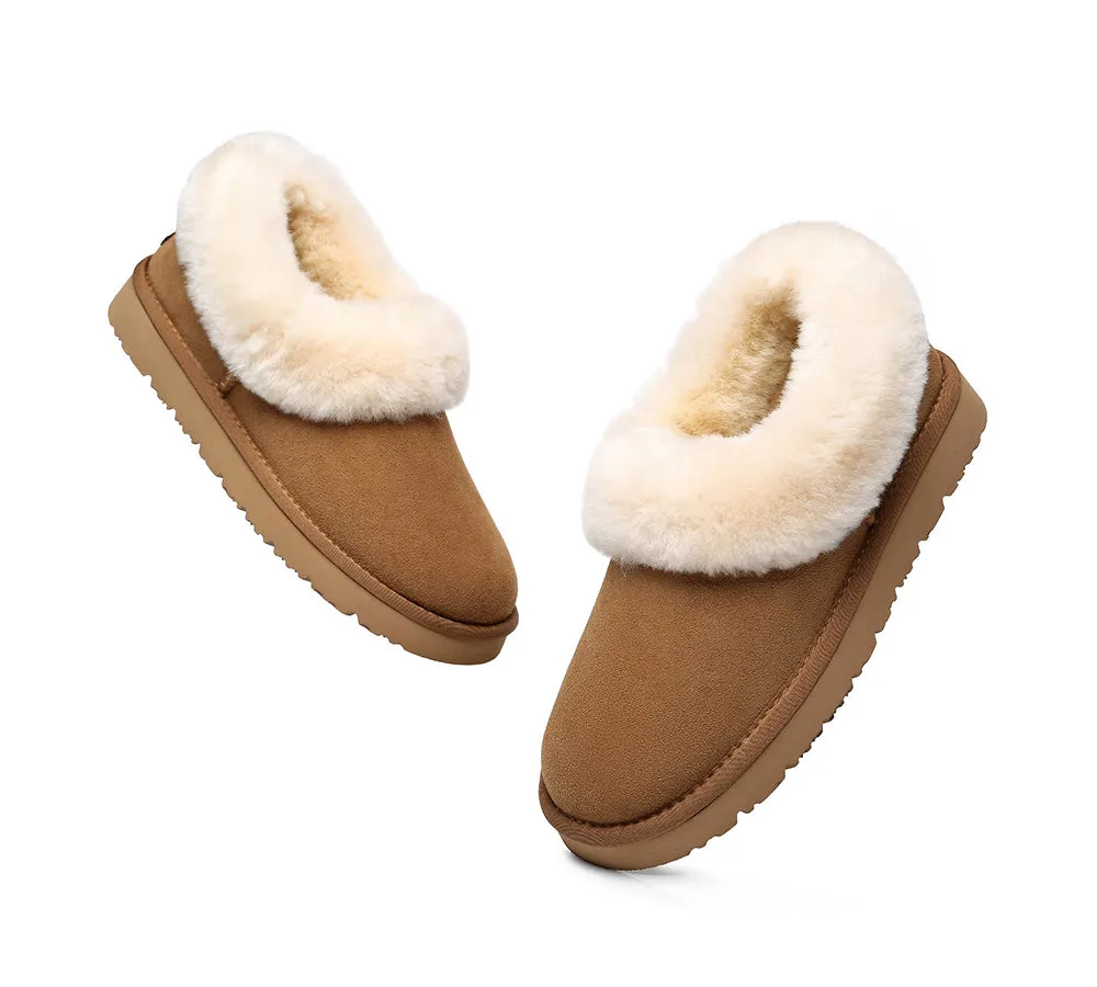 TARRAMARRA Sheepskin Slippers for Women - Clarrie: Two-Way Wear