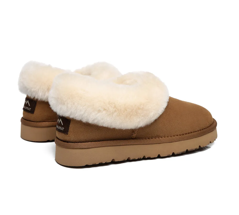 TARRAMARRA Sheepskin Slippers for Women - Clarrie: Two-Way Wear