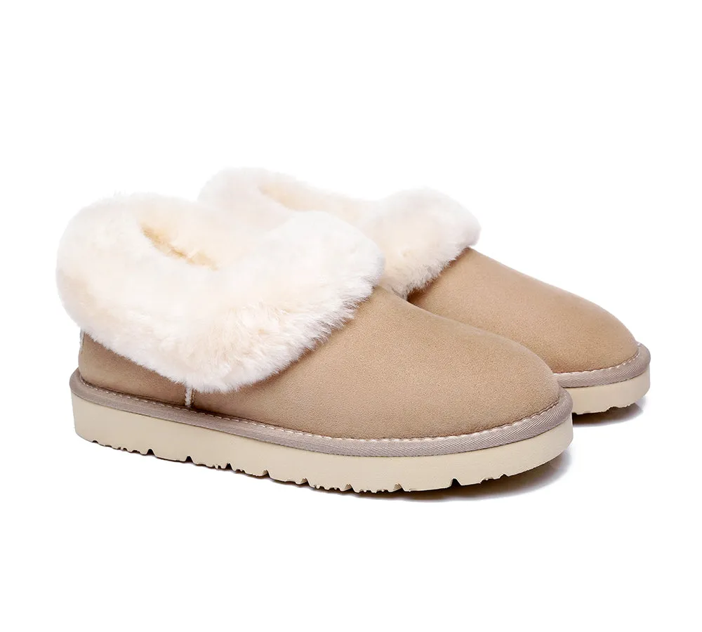 TARRAMARRA Sheepskin Slippers for Women - Clarrie: Two-Way Wear