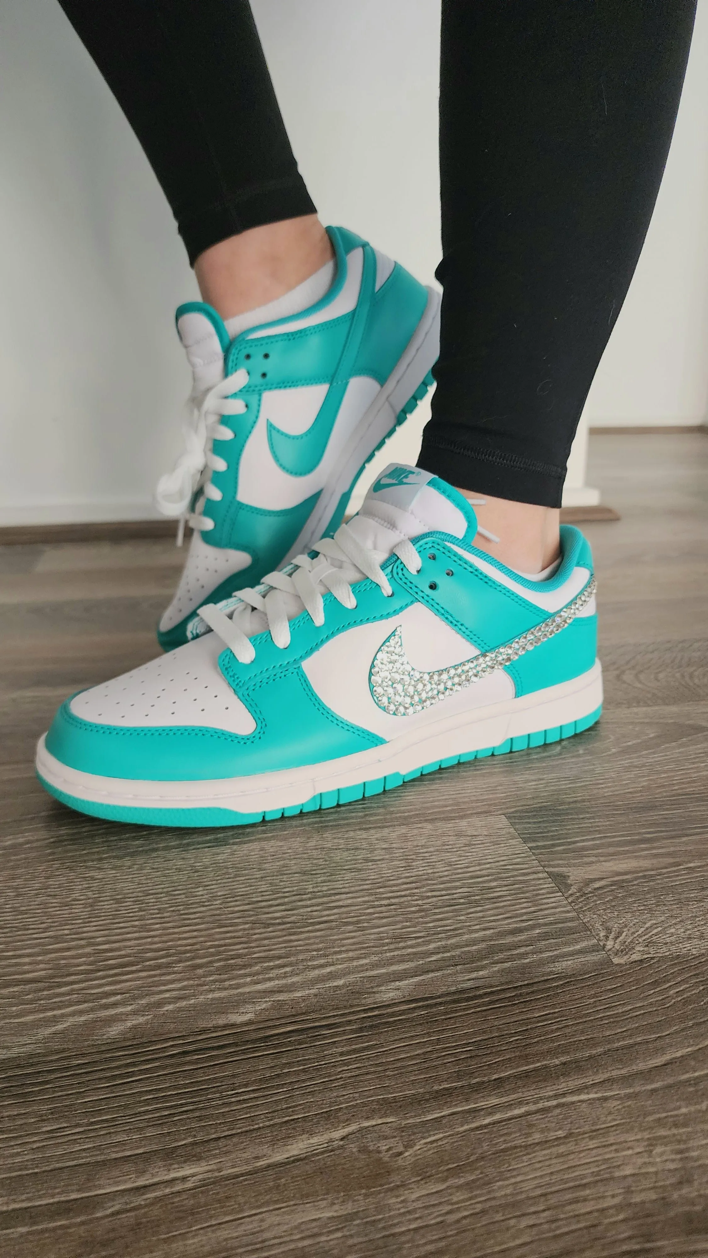 Teal/White Dunk Women Retro