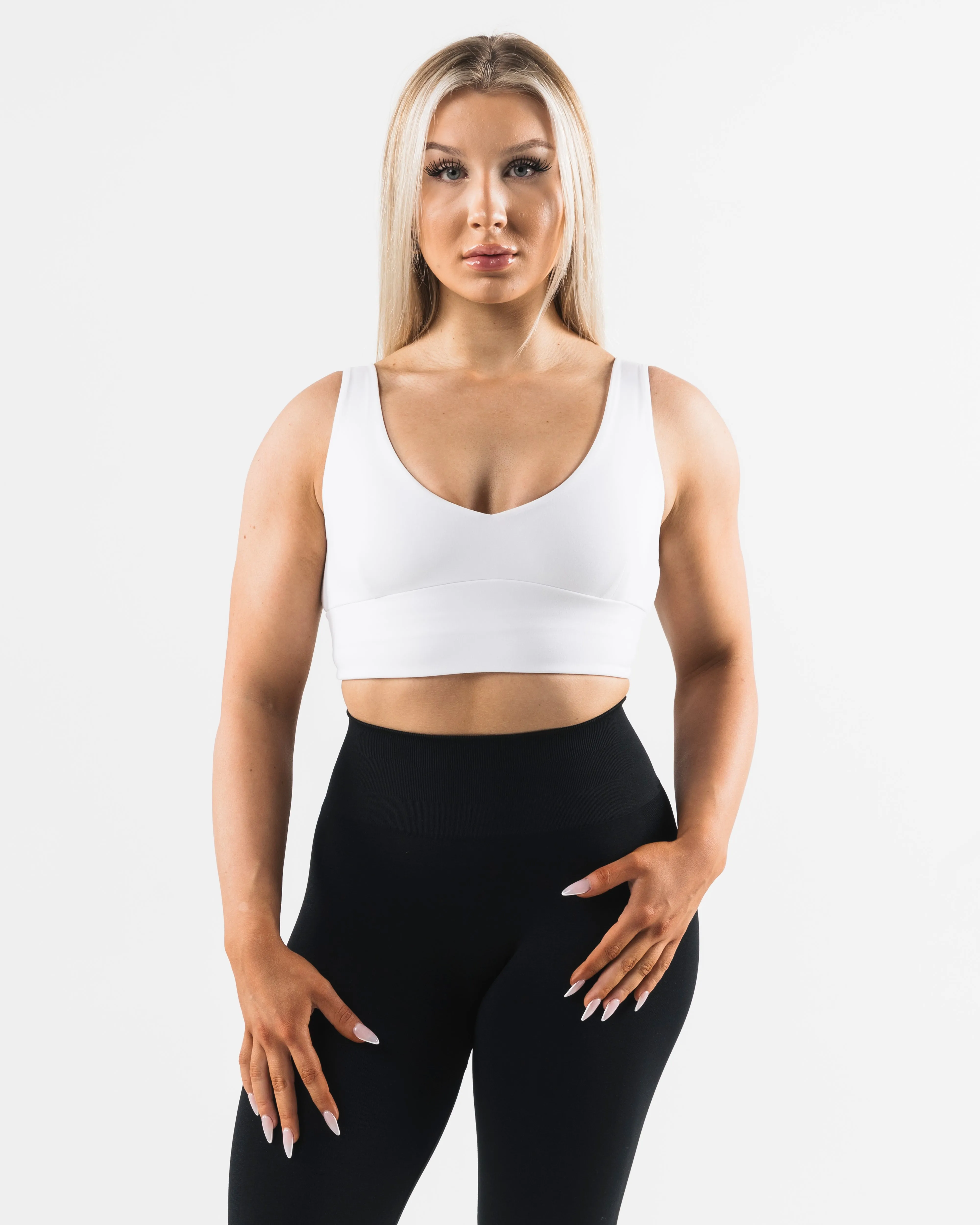 Tenacity Celeste White Bra A/B Cup