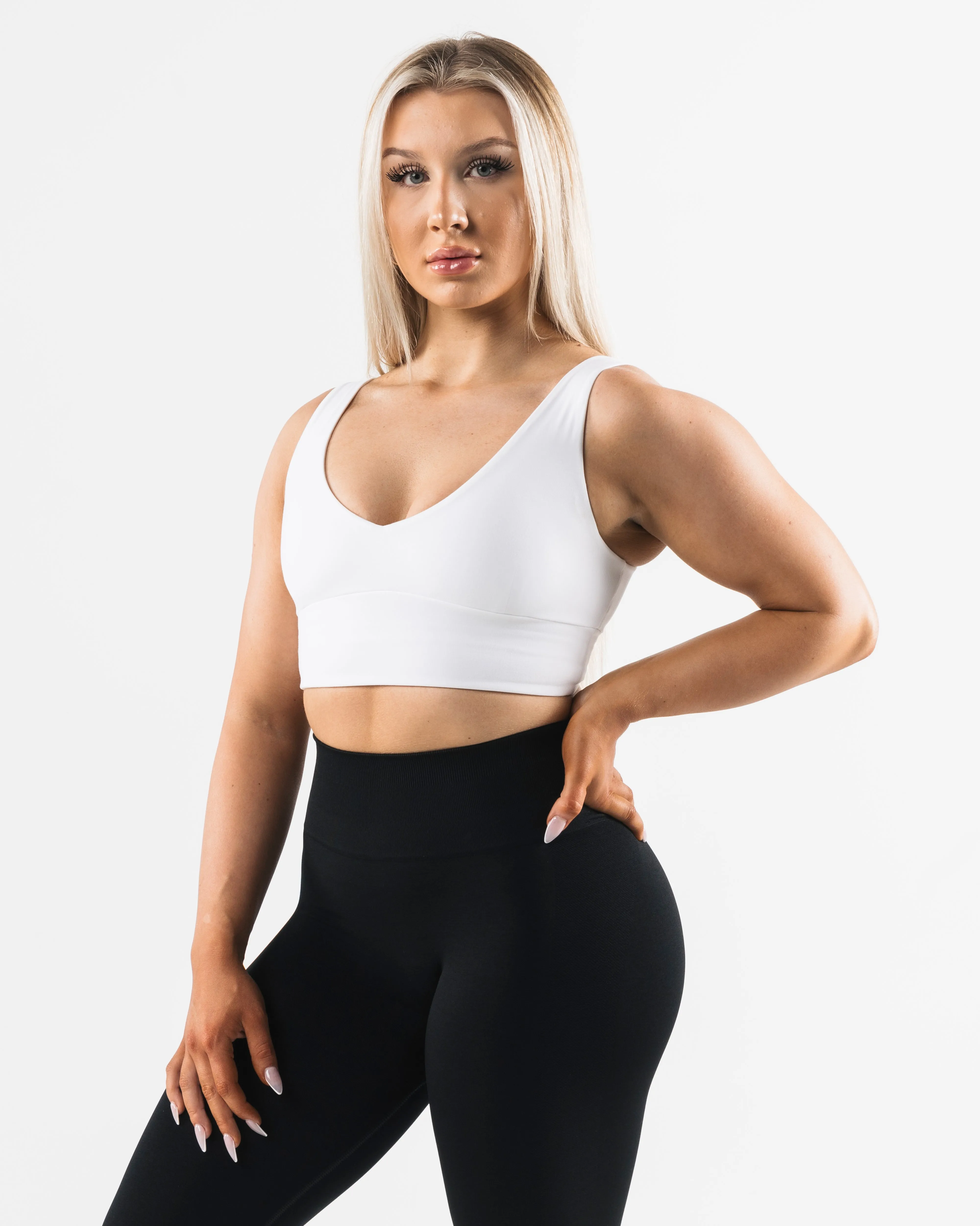 Tenacity Celeste White Bra A/B Cup