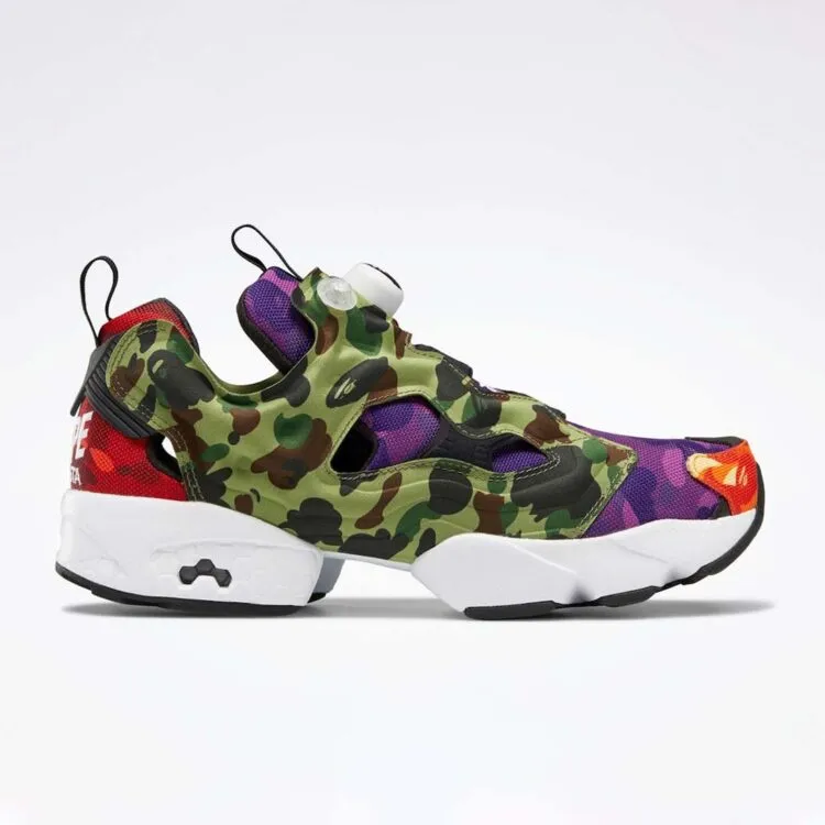 The BAPE x Reebok Instapump Fury Goes Multi Camo