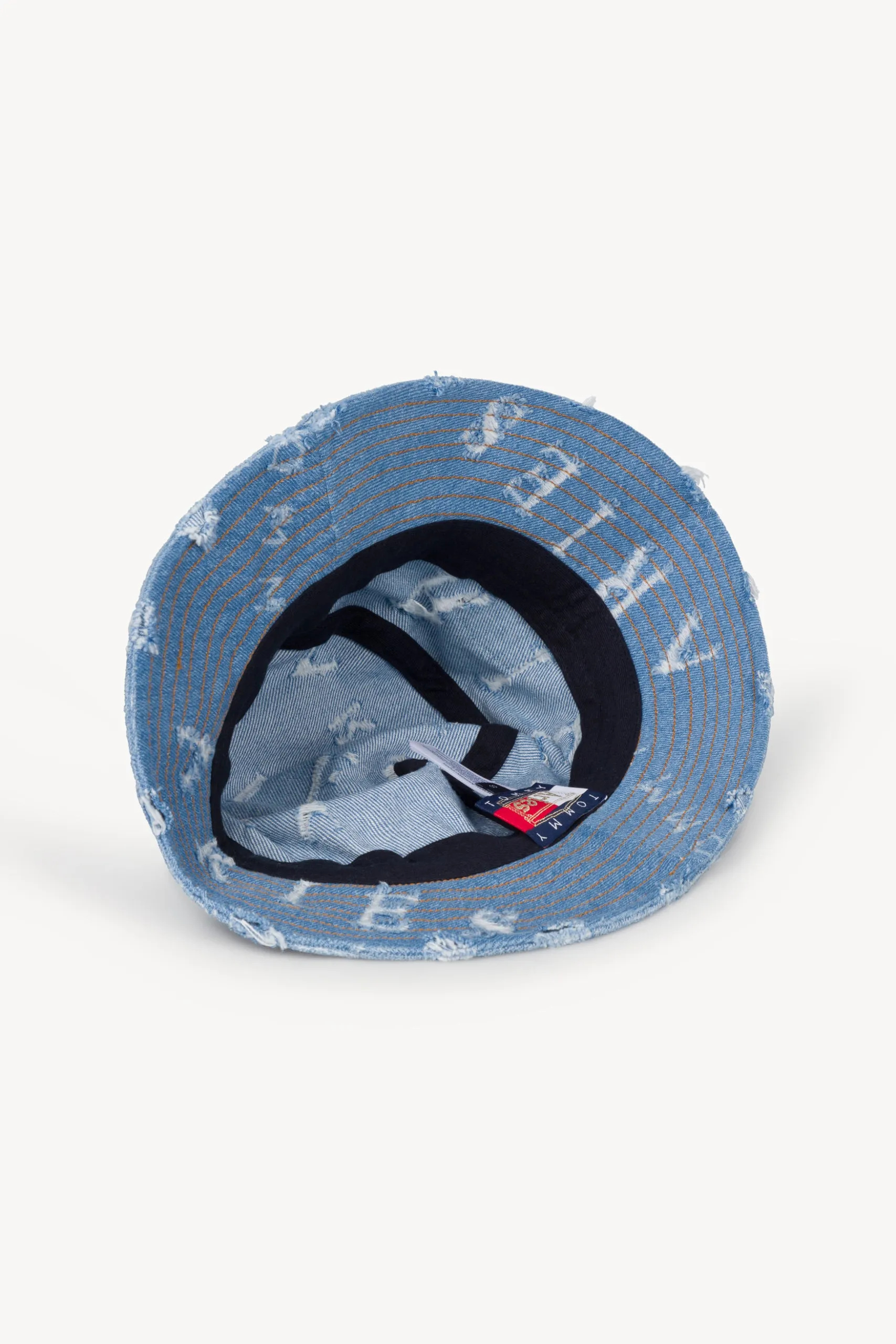 Tommy Aries Logo Denim Hat - Destroyed Style