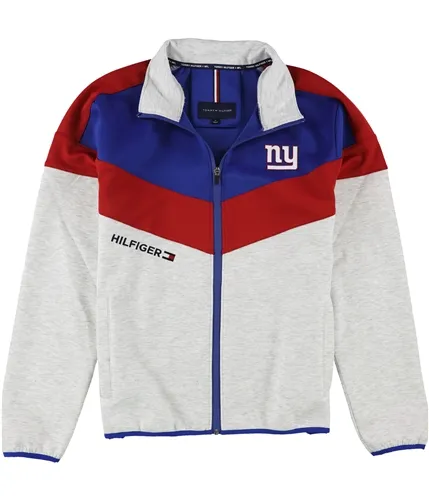 Tommy Hilfiger Mens New York Giants Track Jacket Sweatshirt