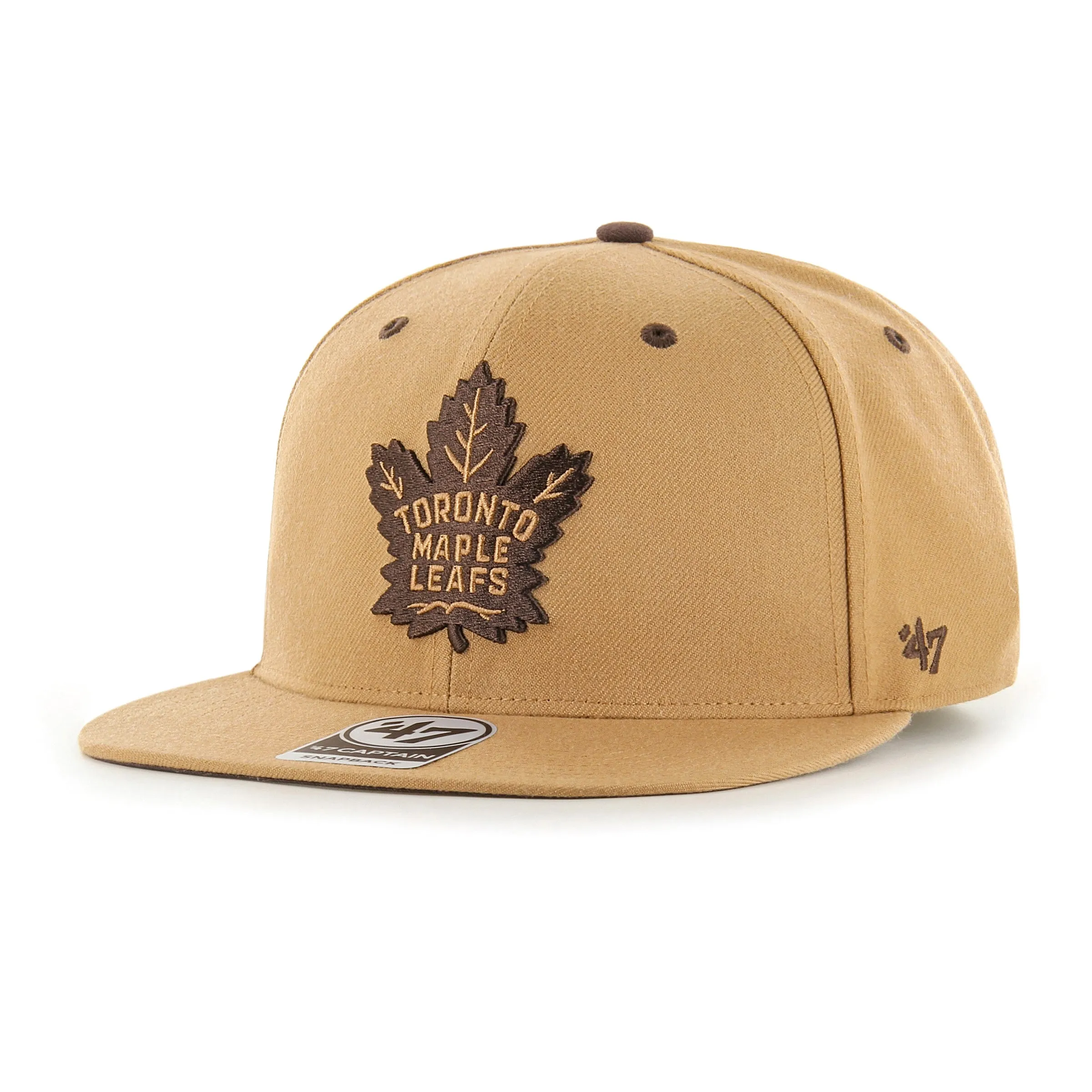 Toronto Maple Leafs Toffee Captain Hat for Men by 47 Brand