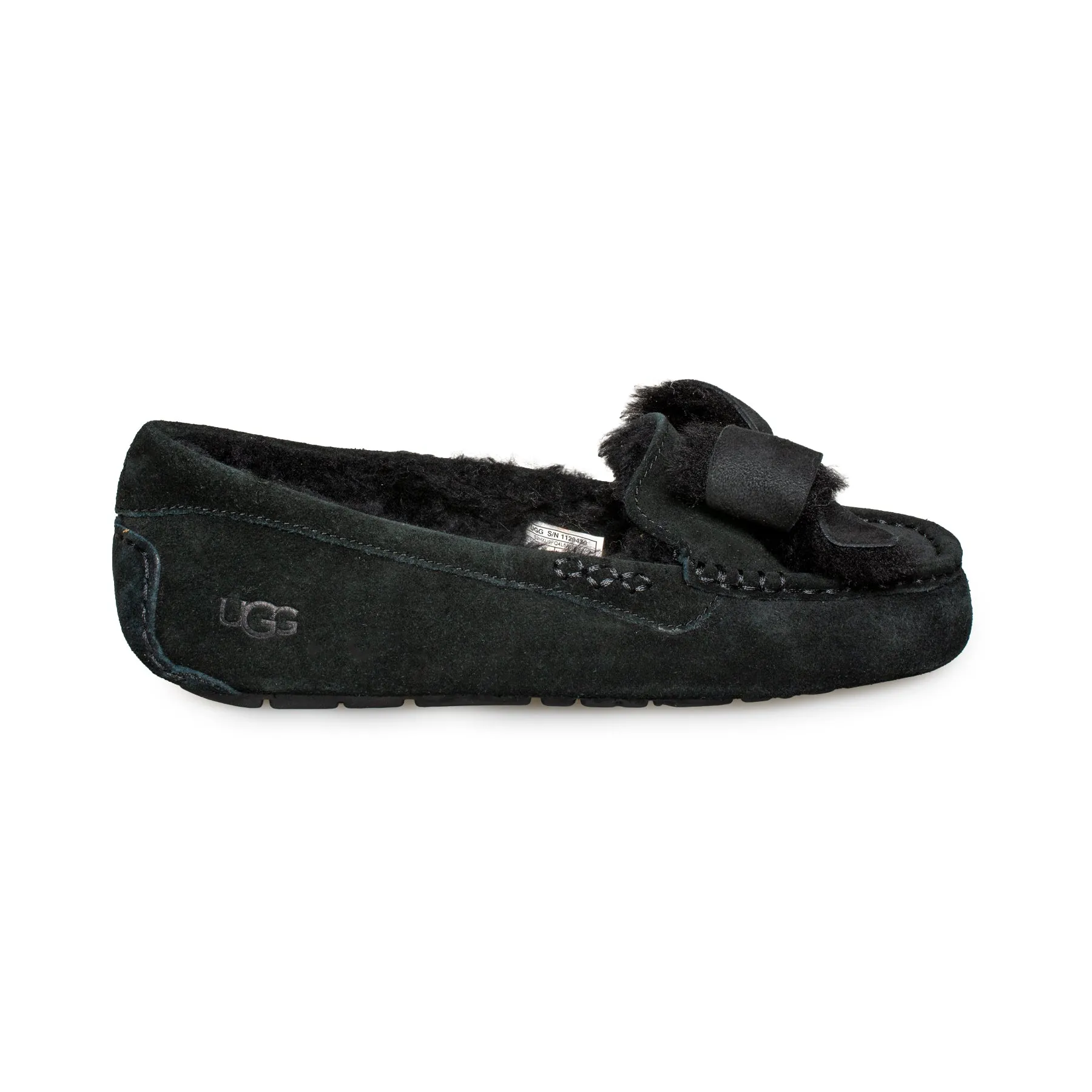 UGG Ansley Heritage Bow Black Women's Slippers