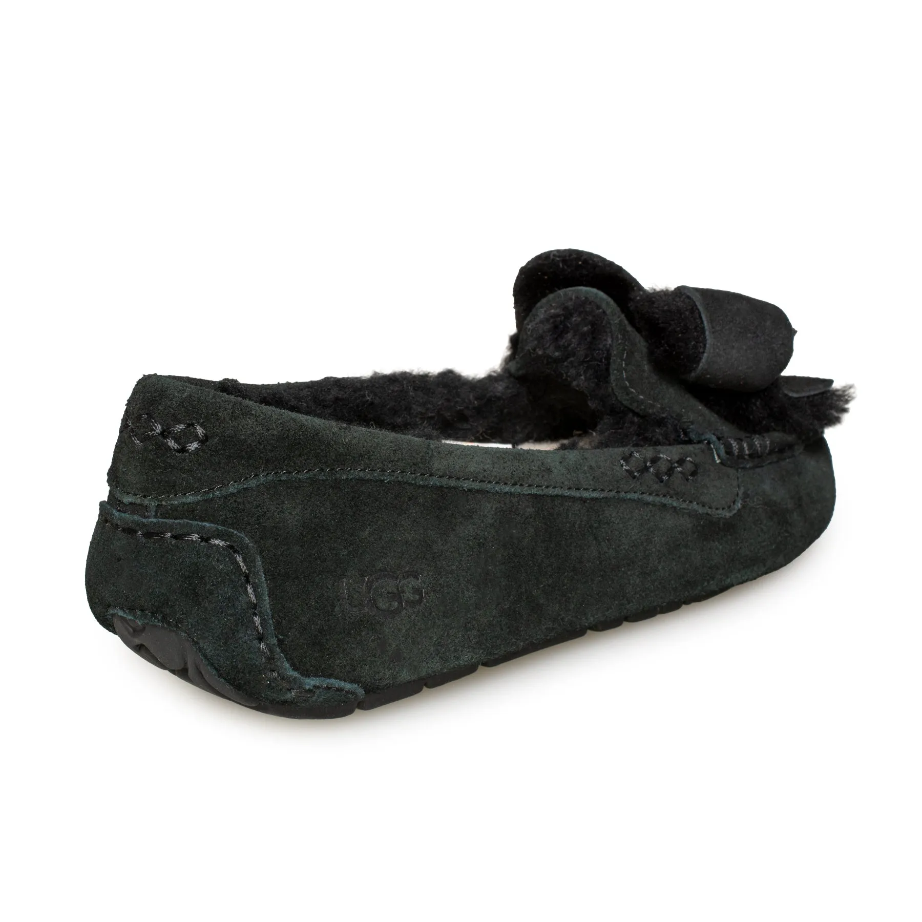 UGG Ansley Heritage Bow Black Women's Slippers