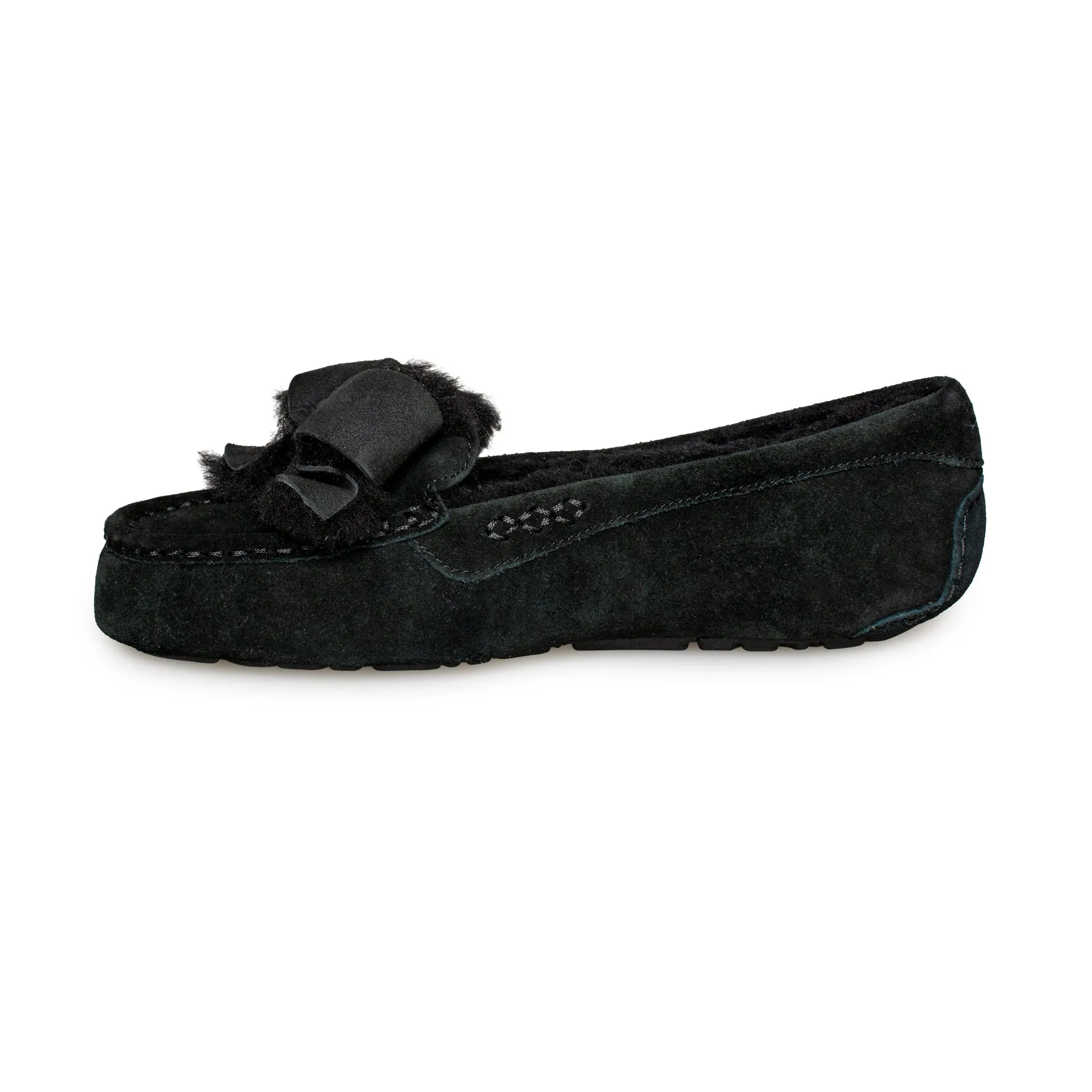 UGG Ansley Heritage Bow Black Women's Slippers