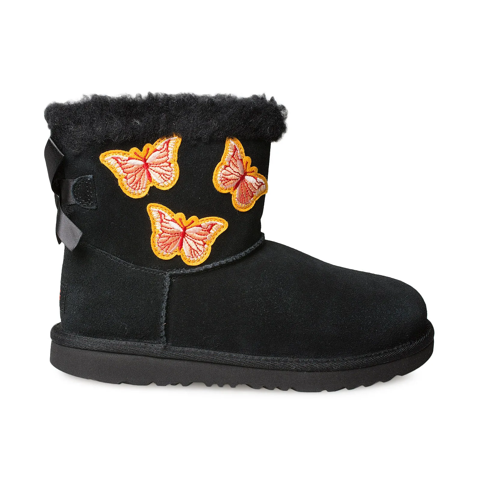 UGG Bailey Bow II Butterfly Youth Boots, Black