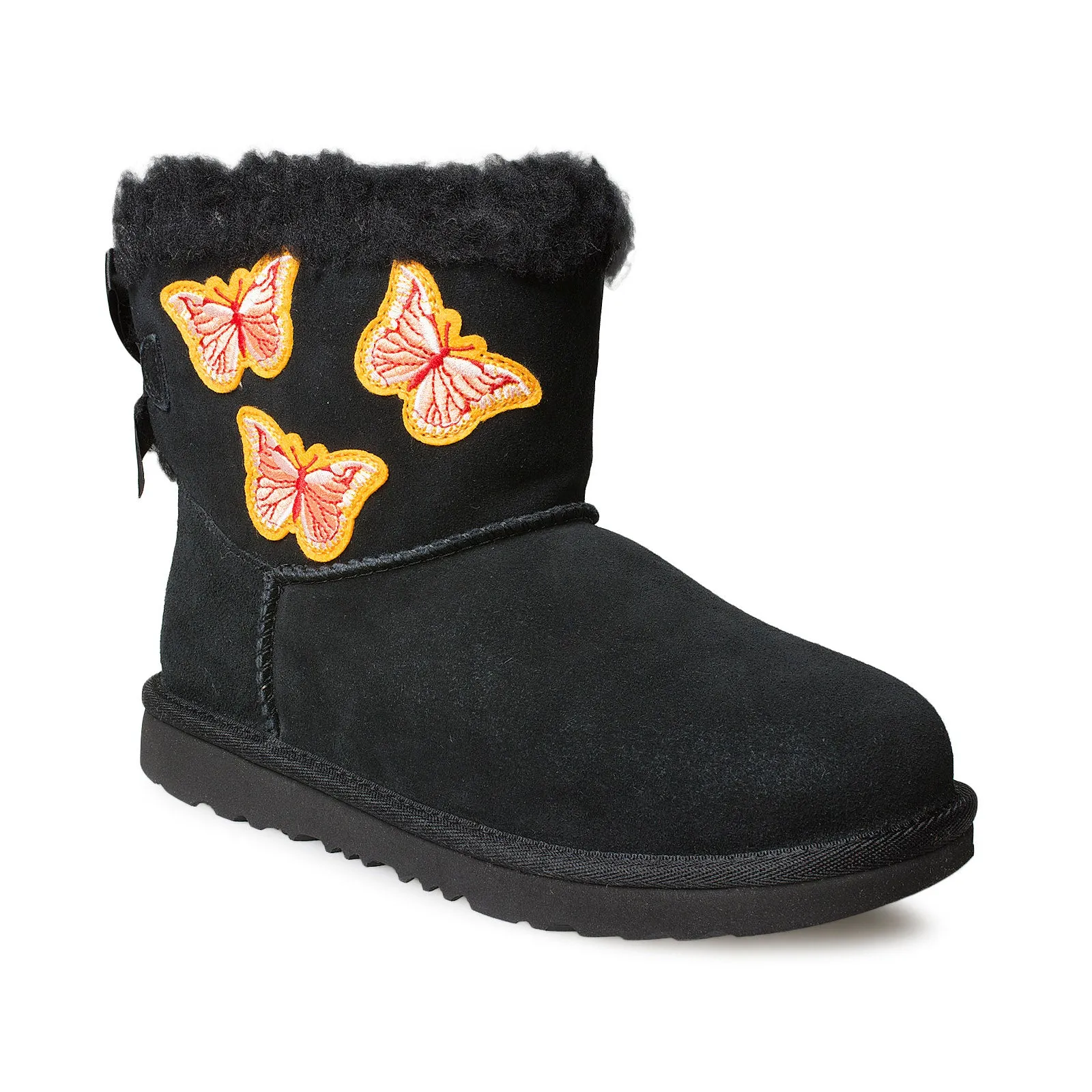 UGG Bailey Bow II Butterfly Youth Boots, Black