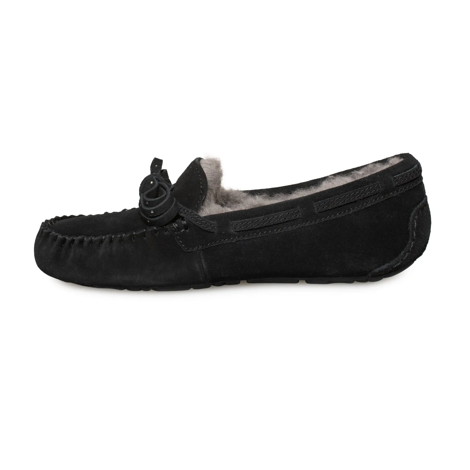 UGG Dakota Black Bow Slippers - Women's