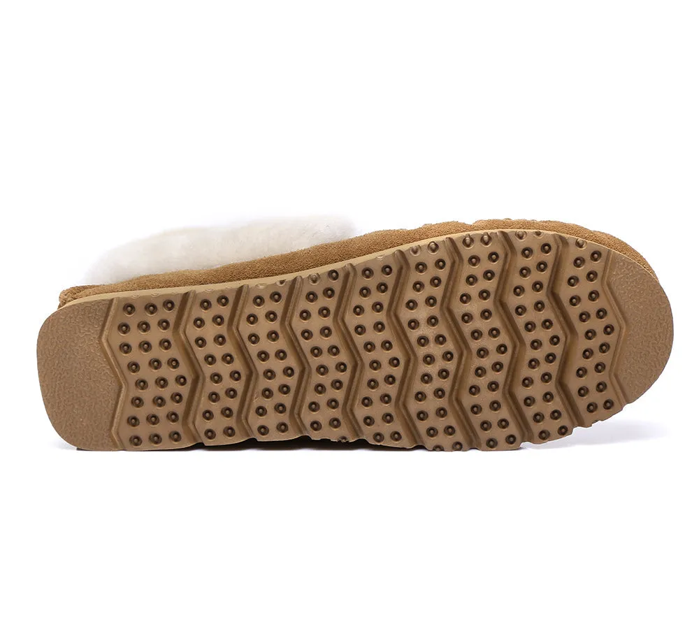 UGG men's ankle sheepskin slippers - Australian Shepherd Popo moccasins, big size.