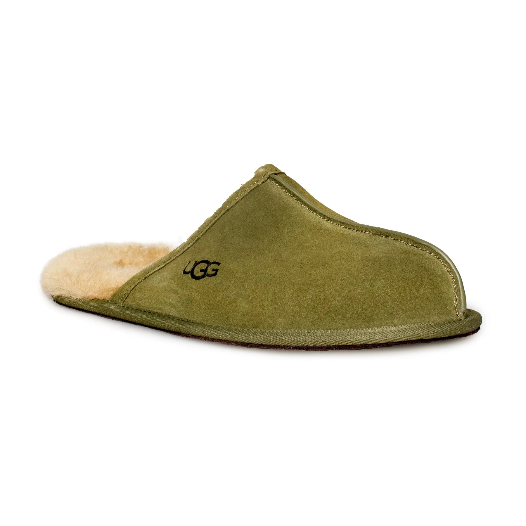 UGG Men's Black Olive Scuff Slippers