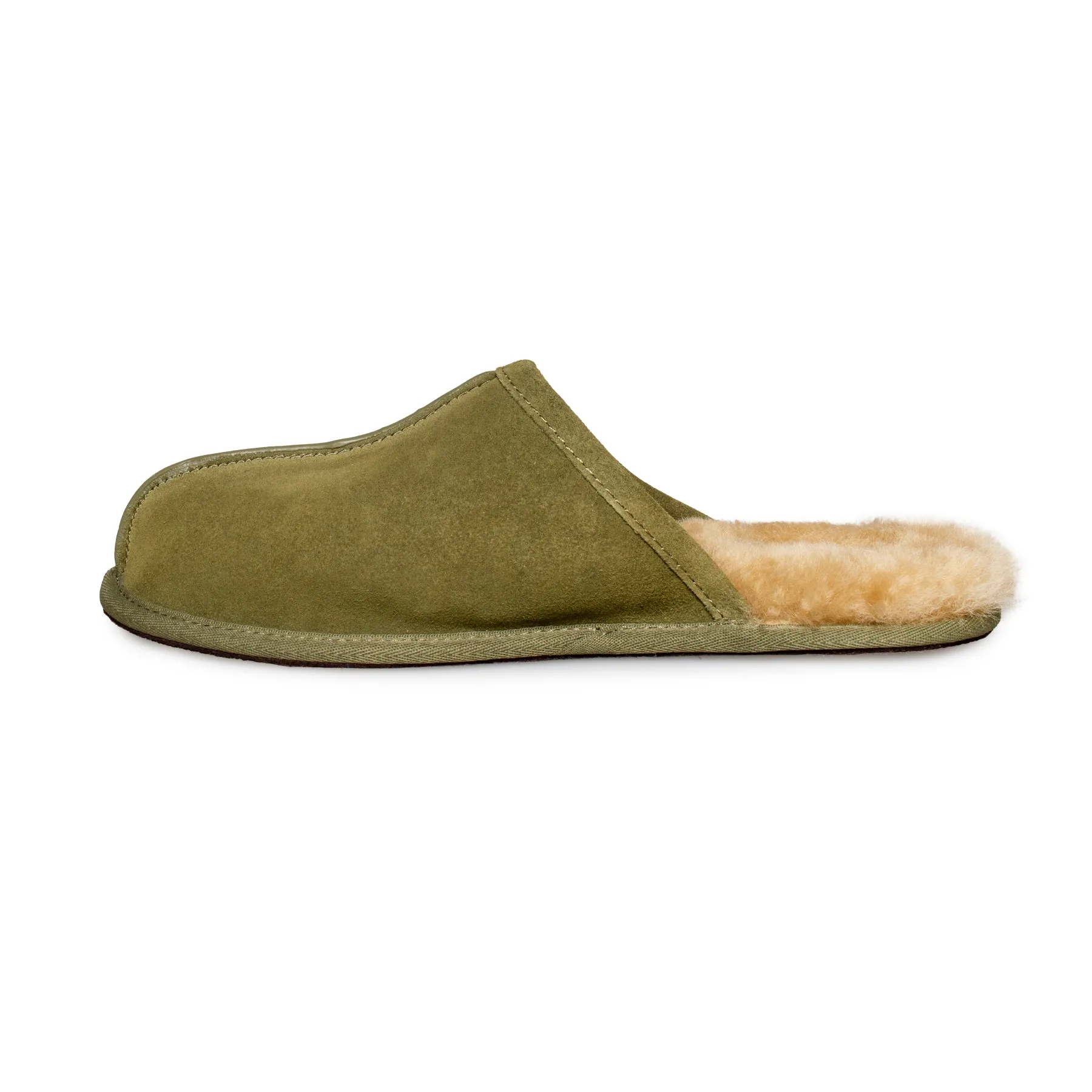 UGG Men's Black Olive Scuff Slippers