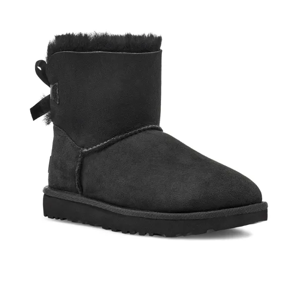 UGG Mini Bailey Bow II Black - Women's