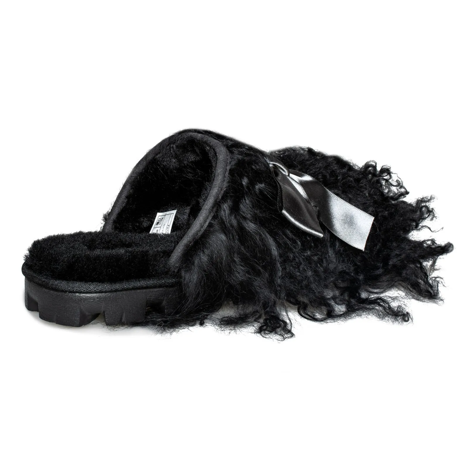 UGG Mongolian Black Slippers for Women