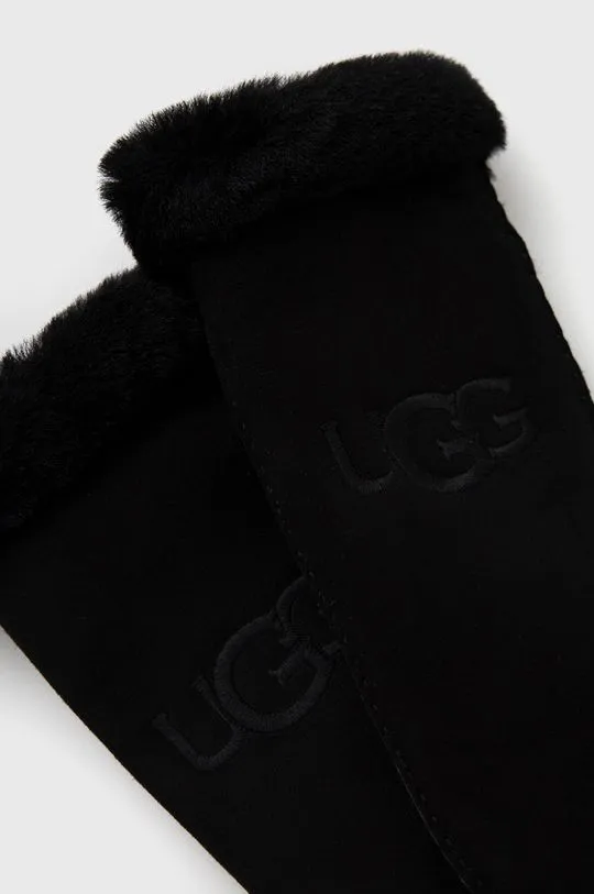 UGG suede gloves women's black color